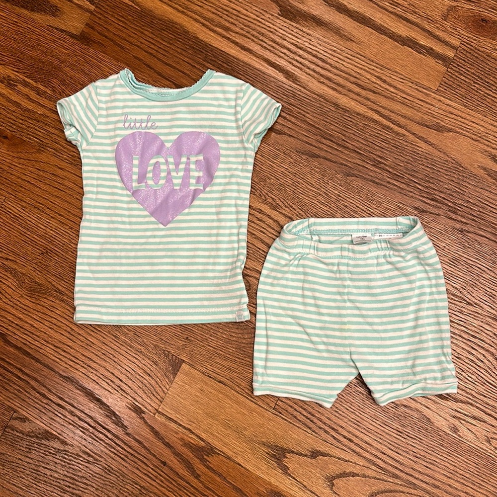 EUC Gap Short Sleeve and Shorts Pajama Set; Size 2T